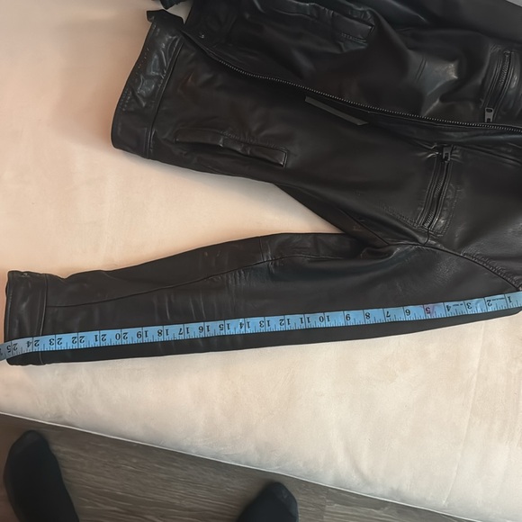 AllSaints Lark Leather Jacket (XS Small) - Picture 10 of 10
